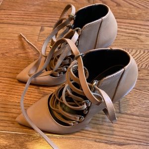 Aldo Leather Lace-up Booties